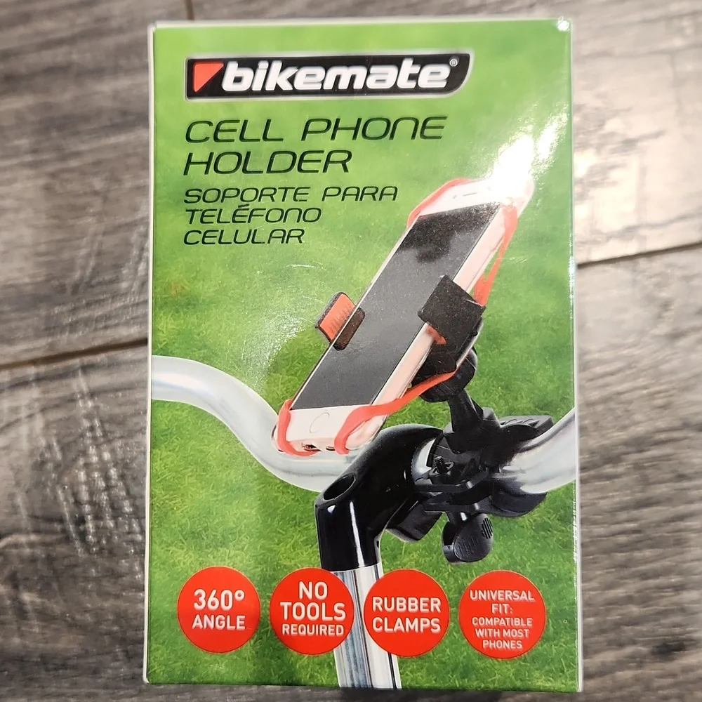 NWT Bikemate Cell Phone Holder Universal Fit: compatible w/most phones